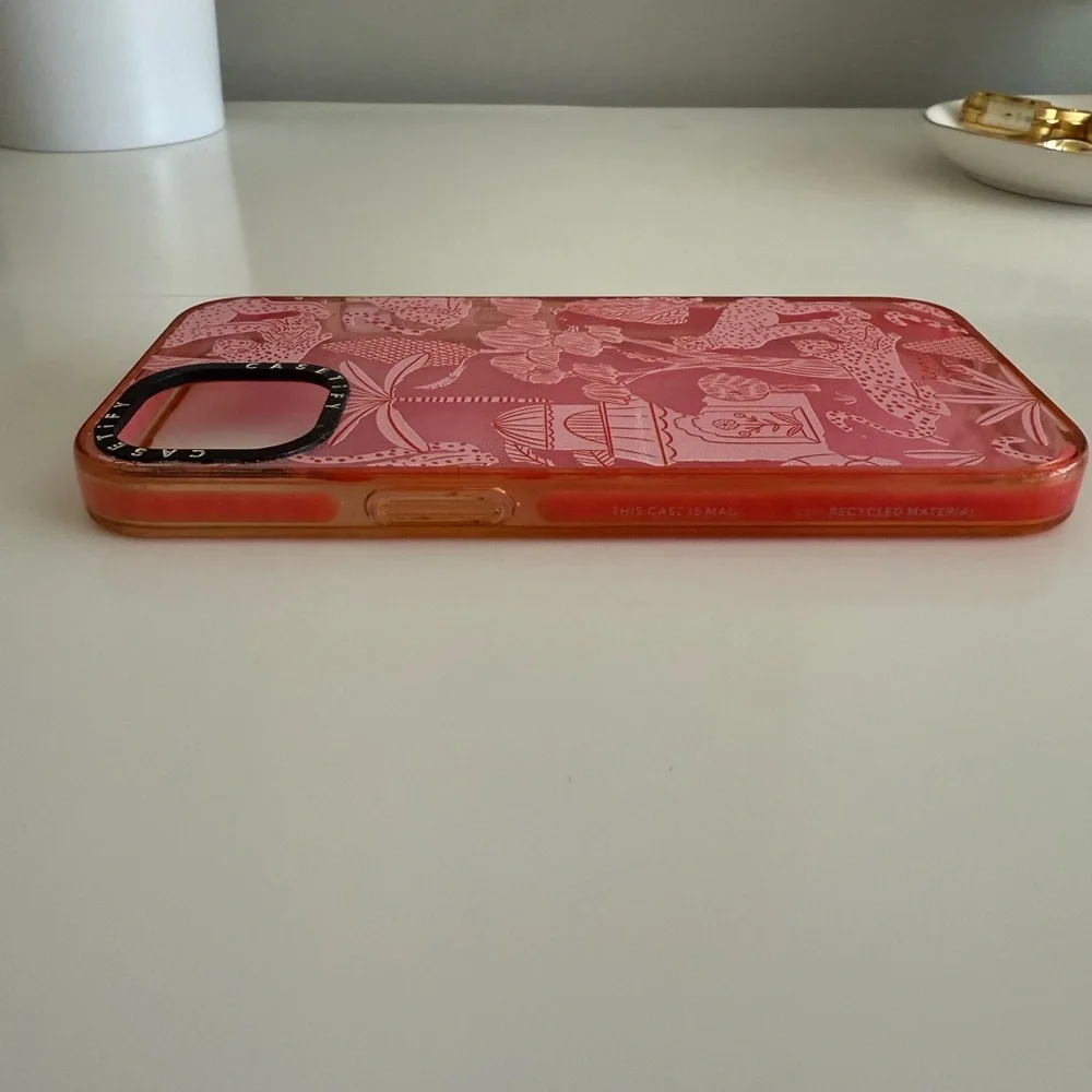 Bodil Jane X Casetify Cheetah Paradise Pink iPhone 13 Impact Phone Case - Picture 4 of 7